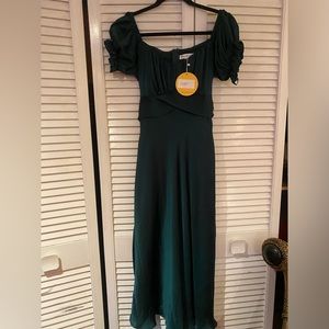 Kameli Boutique Emerald Green MIDI Dress - NEVER WORN, tags still on